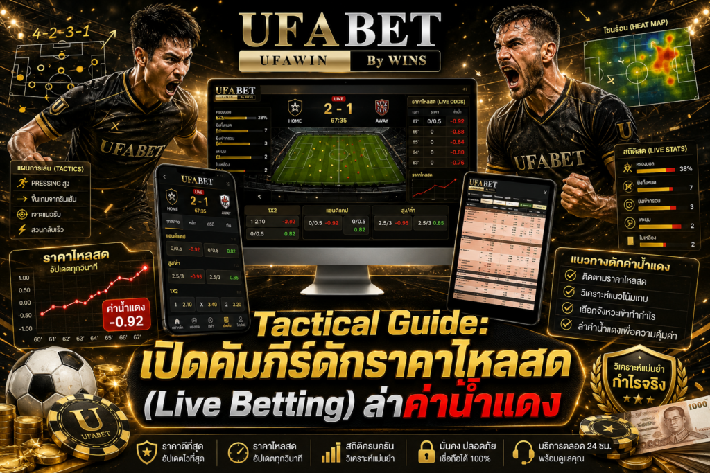 Tactical Guide เปิดคัมภีร์ดักราคาไหลสด (Live Betting) ล่าค่าน้ำแดง