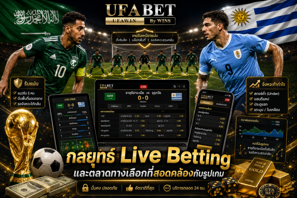 กลยุทธ์ Live Betting และตลาดทางเลือกที่สอดคล้องกับรูปเกม