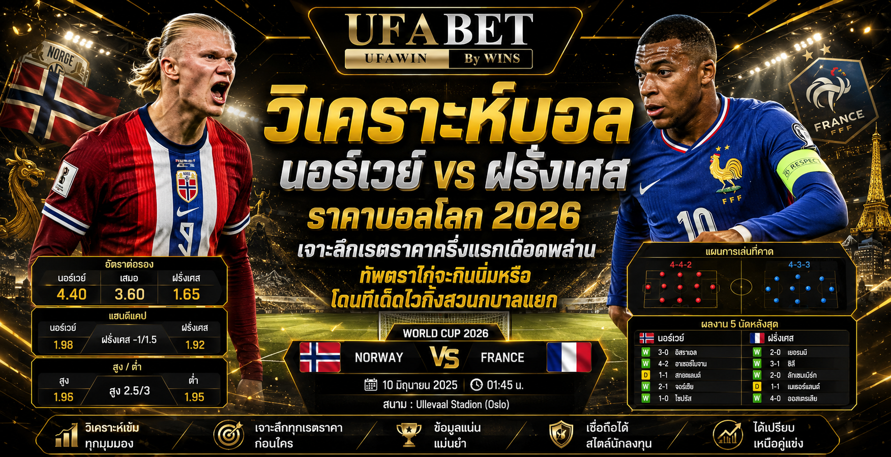 นอร์เวย์ vs ฝรั่งเศส